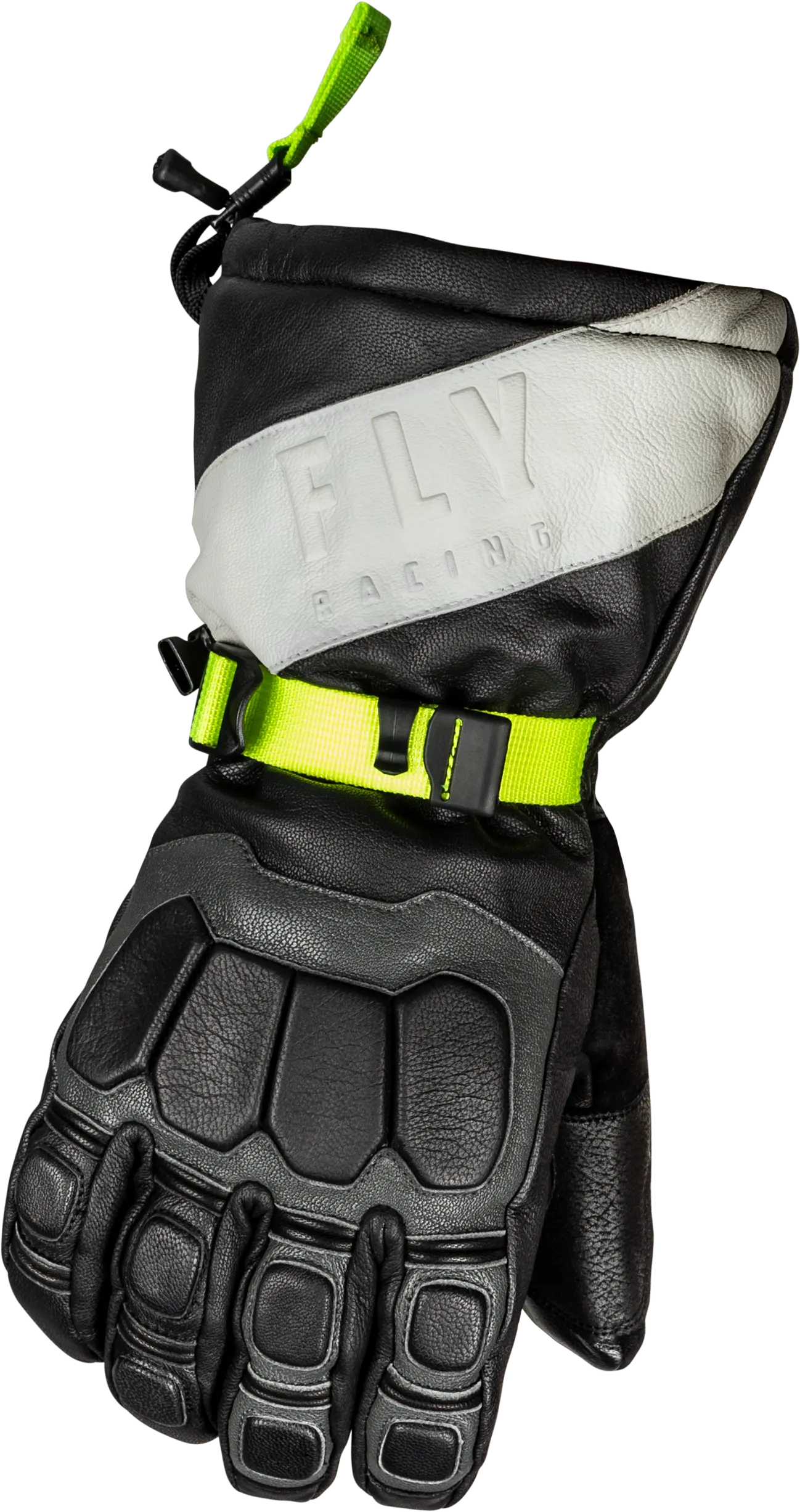 Fly Racing Glacier Gloves (XXX-Large. Black/Gray/Hi-Vis) - MGW-4792