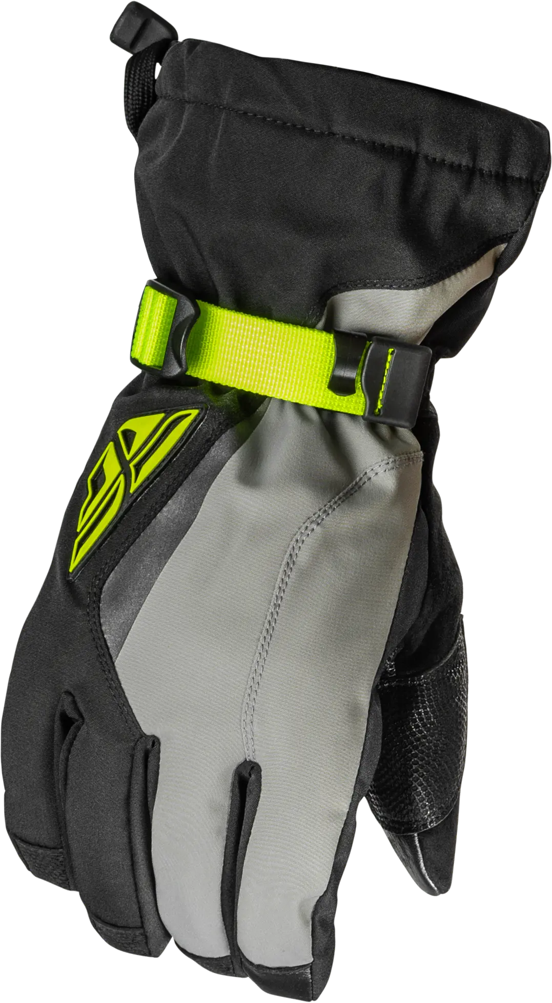 Fly Racing Title Gauntlet Gloves (XX-Large. Gray/Hi-Vis) - MGW-4571