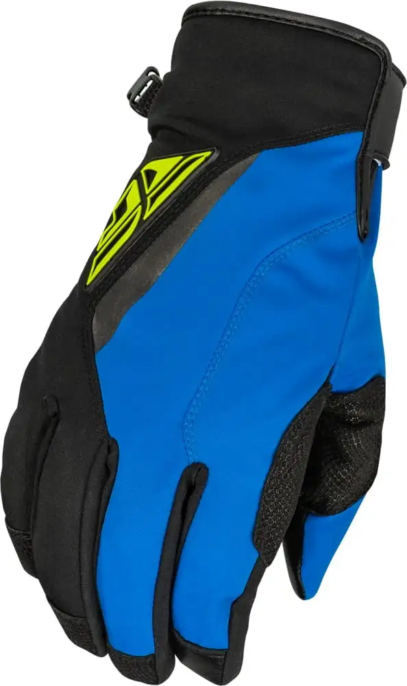Fly Racing Title Long Gloves (Large. Blue/Hi-Vis) - MGW-6319