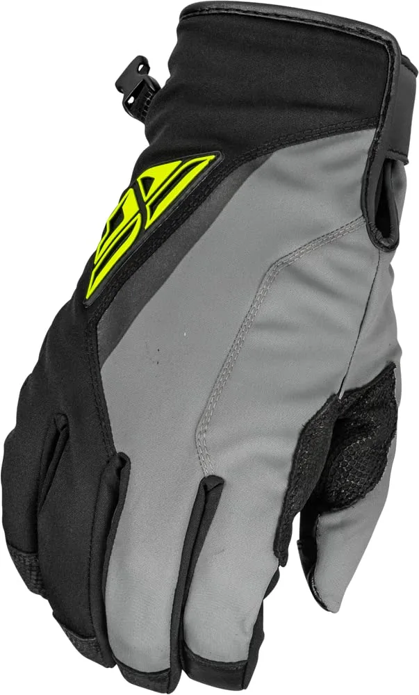 Fly Racing Title Long Gloves (Large. Gray/Hi-Vis) - MGW-6328