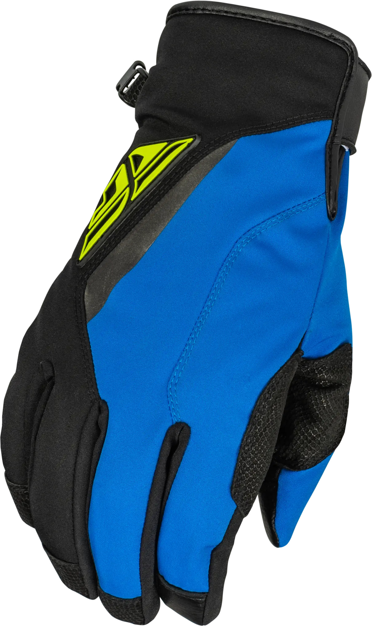 Fly Racing Title Long Gloves (Medium. Blue/Hi-Vis) - MGW-6303