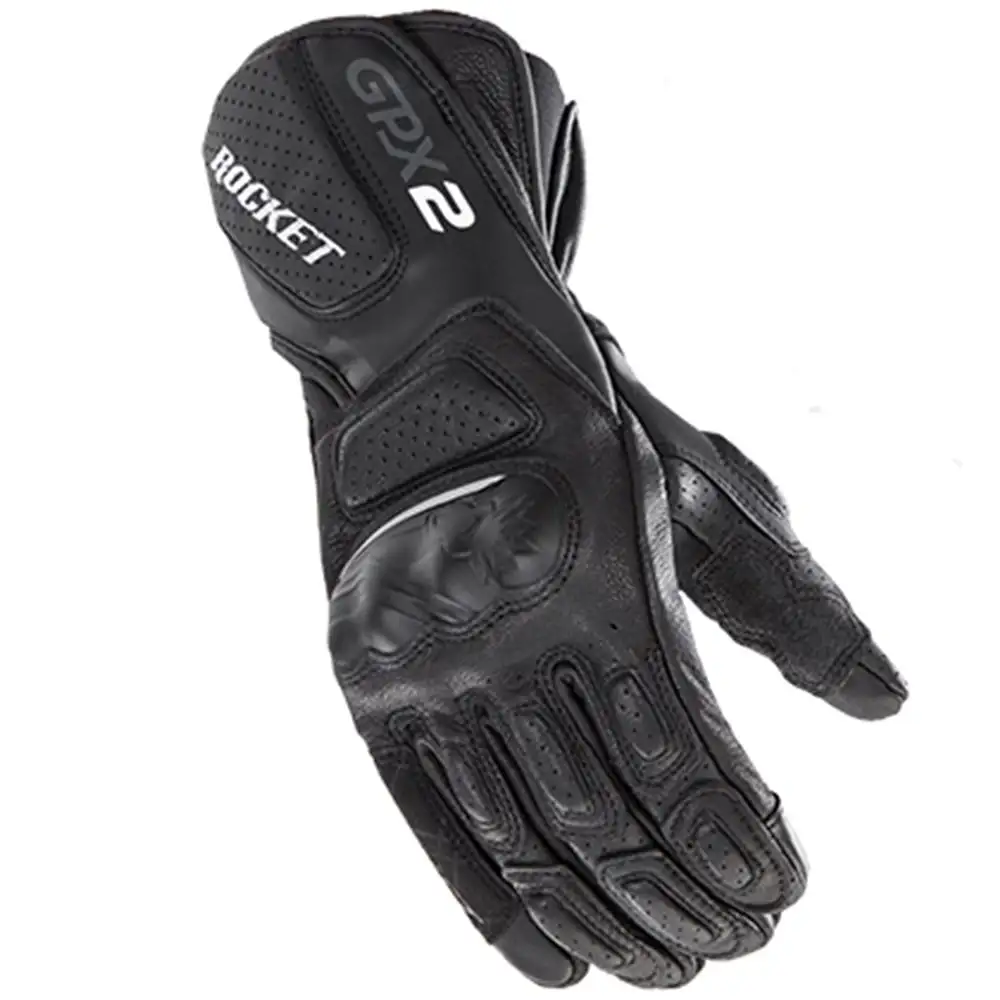 Joe Rocket GPX 2.0 Leather Gloves - Black/Black - MGW-17959 S
