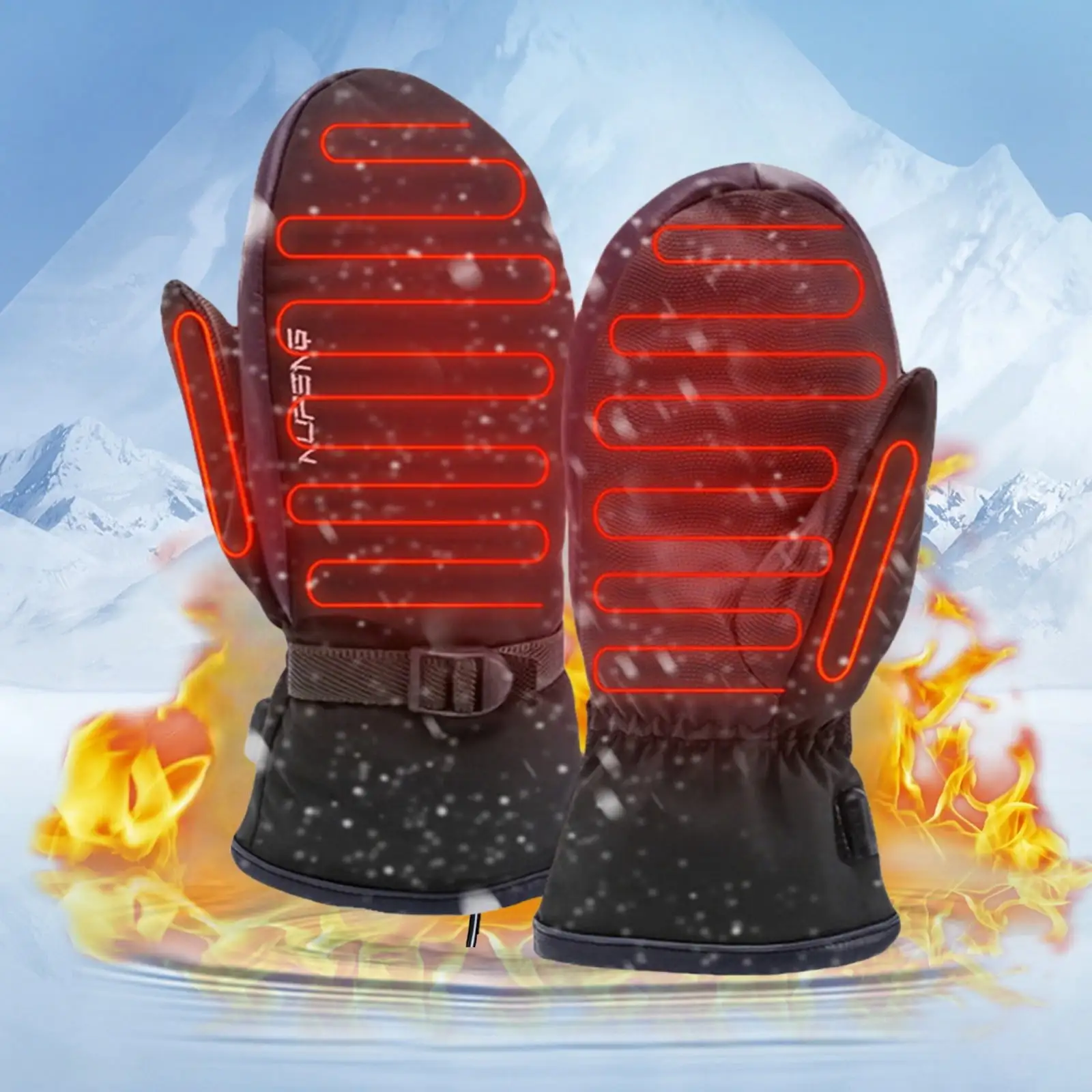 Naittoop Vehicle Accessories Clearance. Heated Gloves Motorcycle Winter Moto Heated Gloves Warm Rechargeable Heating Therm...