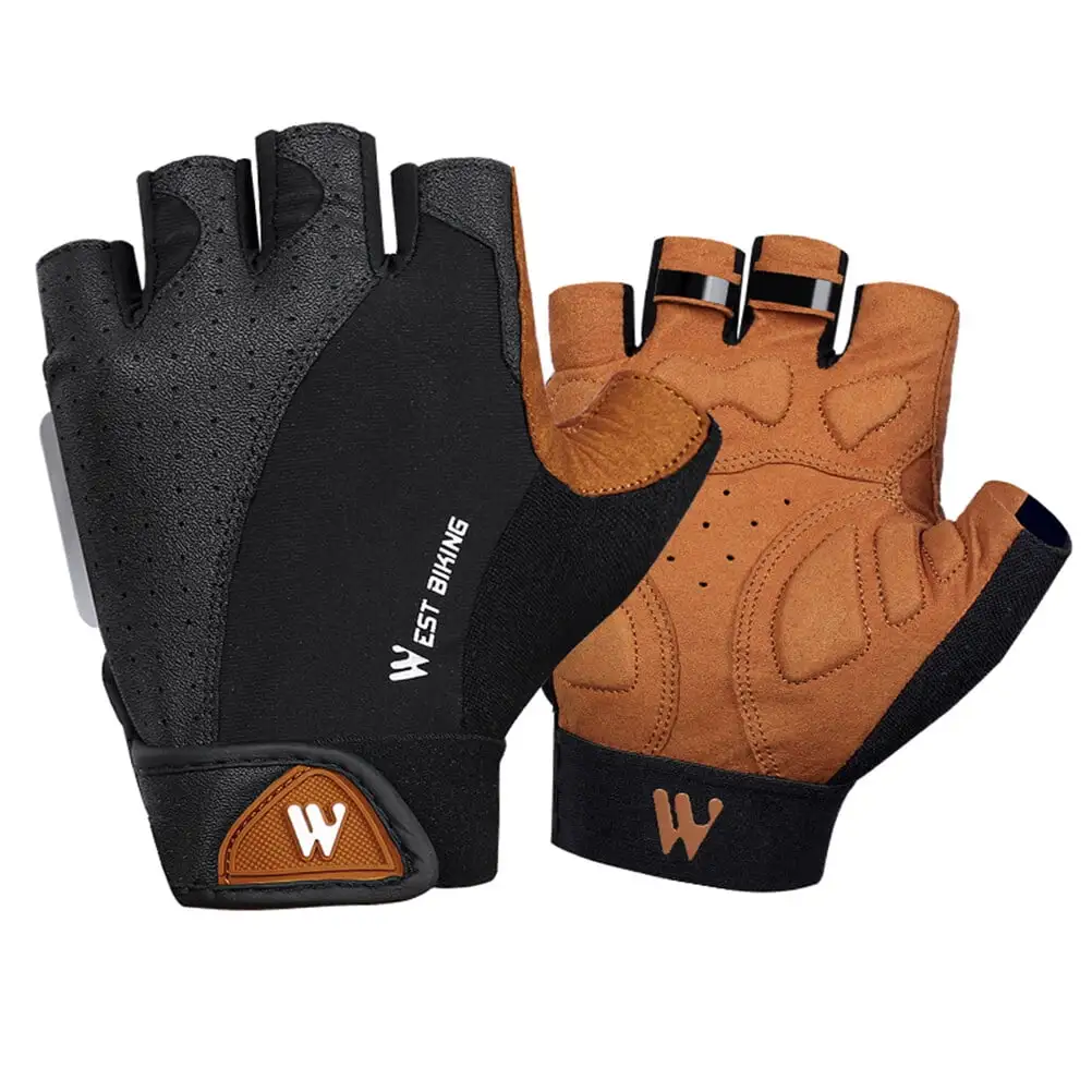 Nishuna 1 Pair Motorcycle Gloves Anti-Skid Riding Gloves Absorption Gloves Motocross Racing Gloves Size L Assorted Color