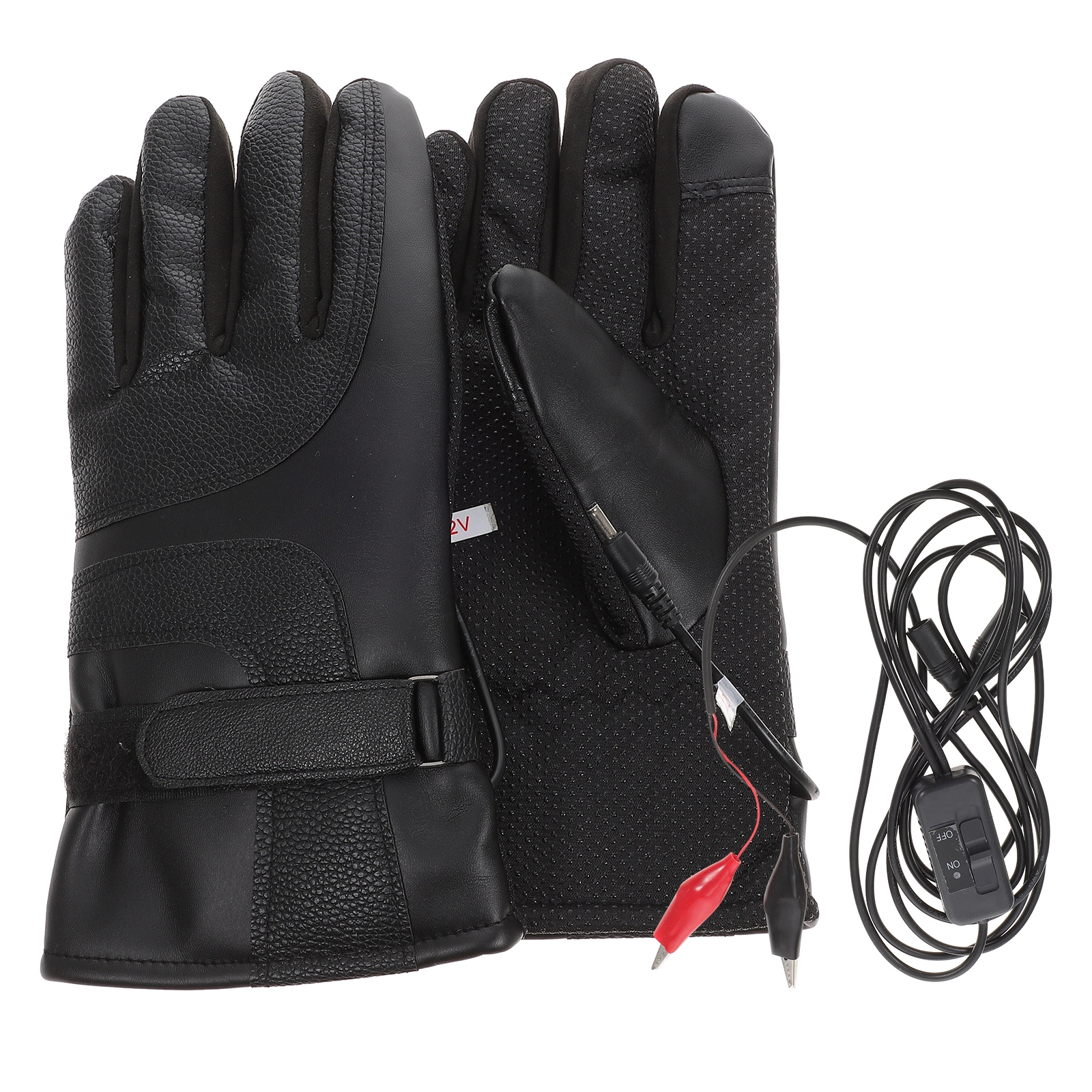 Electric Gloves Mens Cycling USB Rechargeable Motorcycle Heated Grips Cashmere Pu Man NOBRAND