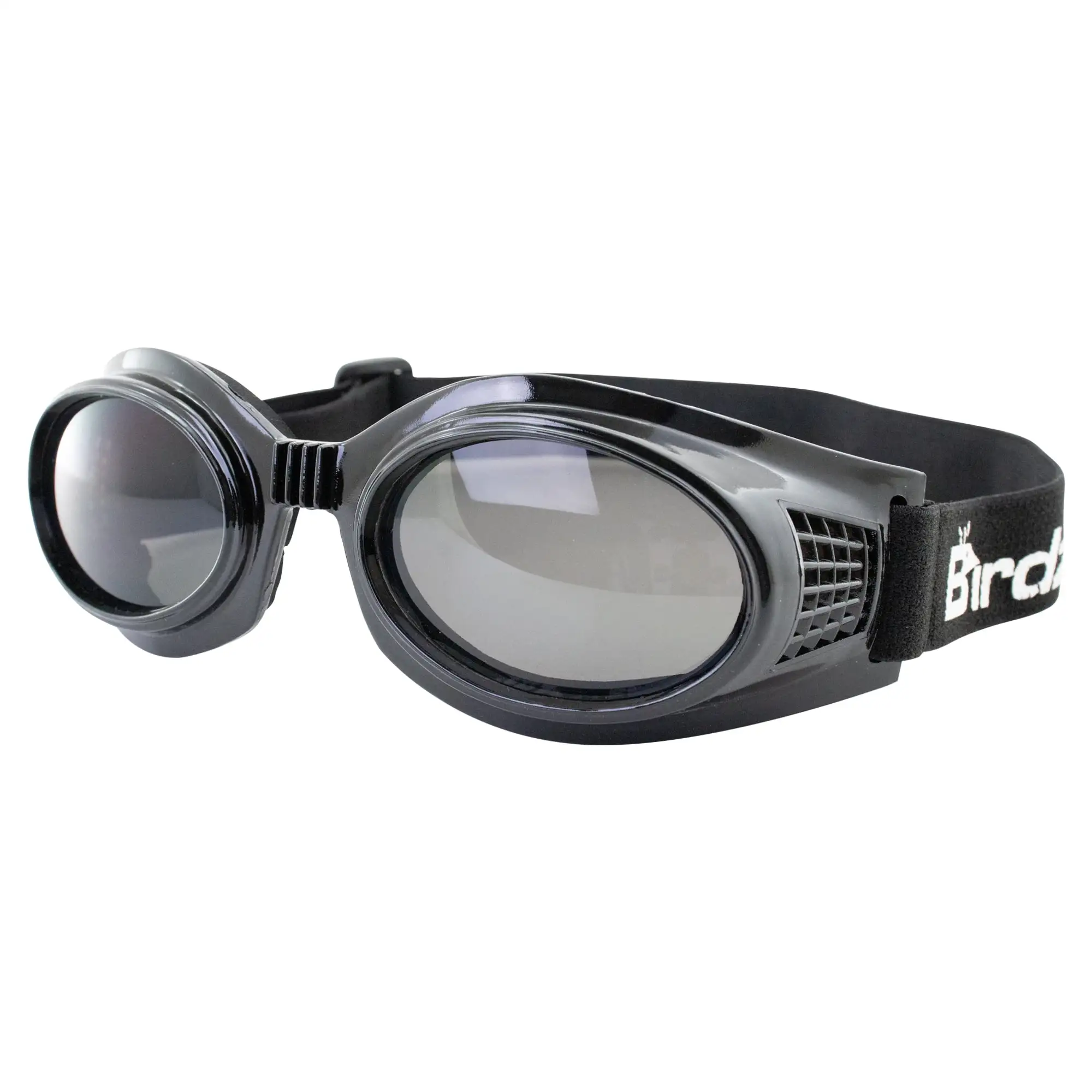 Birdz Eyewear Kite Motorcycle Goggles (Black Frame/Smoke Lens)