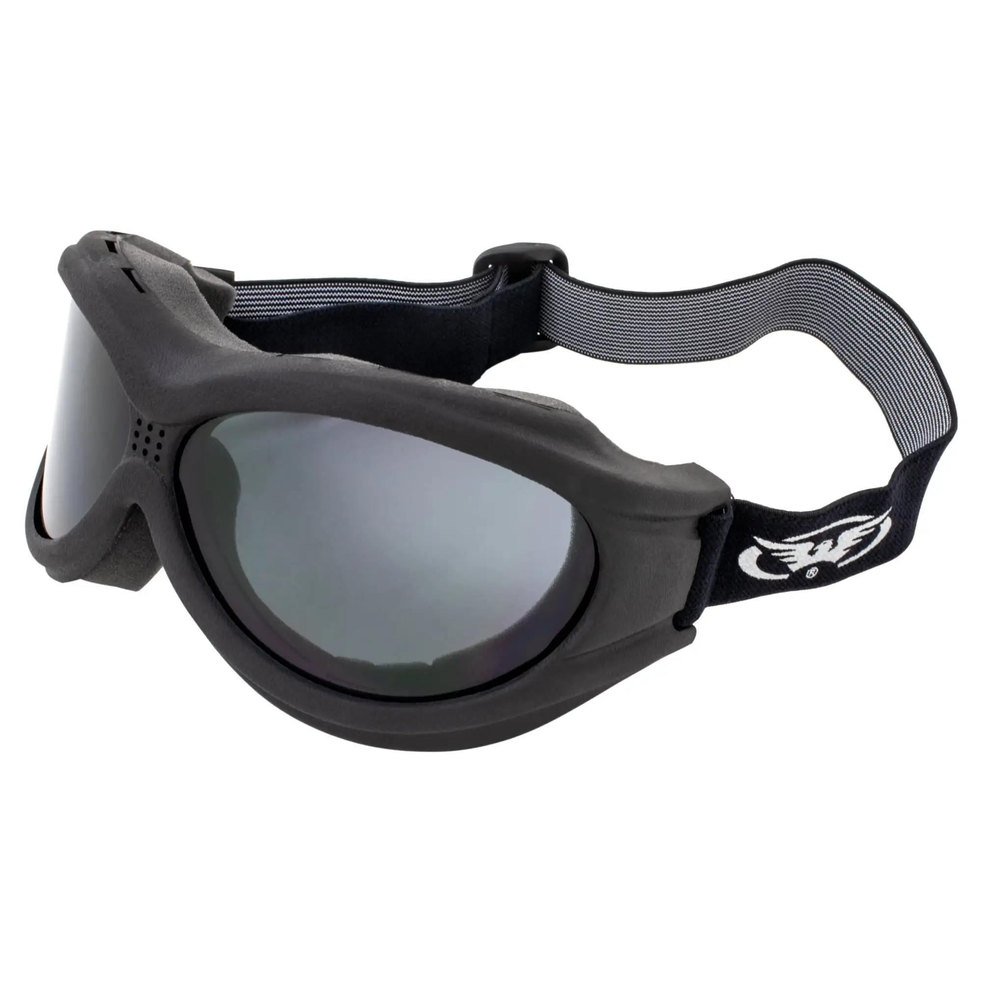Big Ben SMOKE Goggles Motorcycle Biker over glasses Anti-Fog Lenses Global Vision
