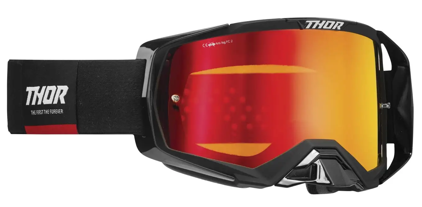 Thor Activate MX Offroad Goggles w/Mirror Lens Black/Red - MGW-21787