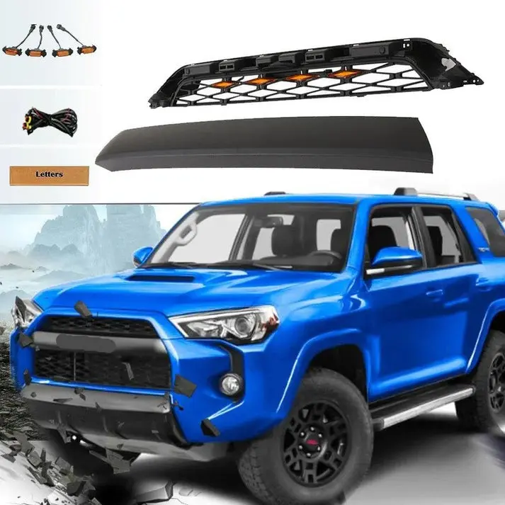 Grille 5th Gen 2020-2023 Toyota 4Runner TRD Pro Grill Replacement Automotive Part carbeauty