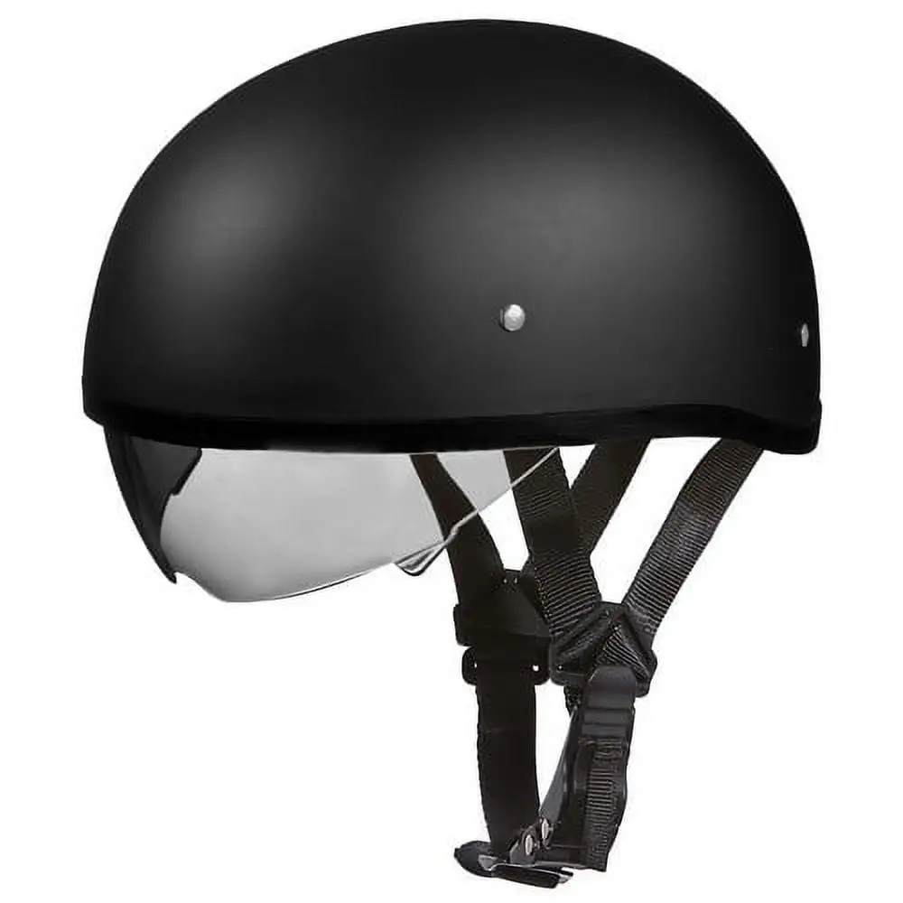 Daytona DS8 Half Shell Inner Visor Motorcycle Helmet Dull/Gloss Black Sizes Daytona Helmets