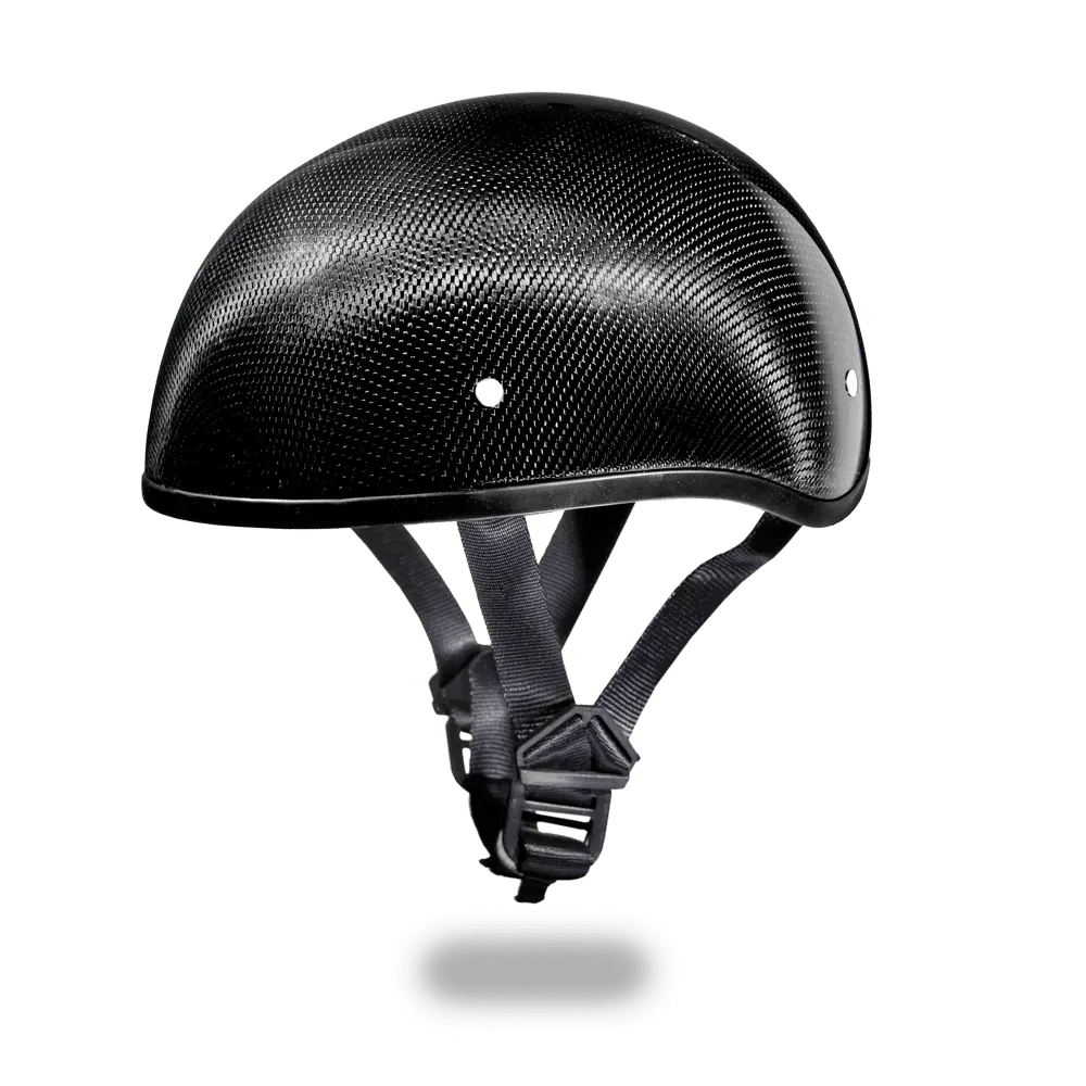 Daytona Helmets Slim Line Skull Cap D.O.T. Approved Half Shell Motorcycle Helmet Xs