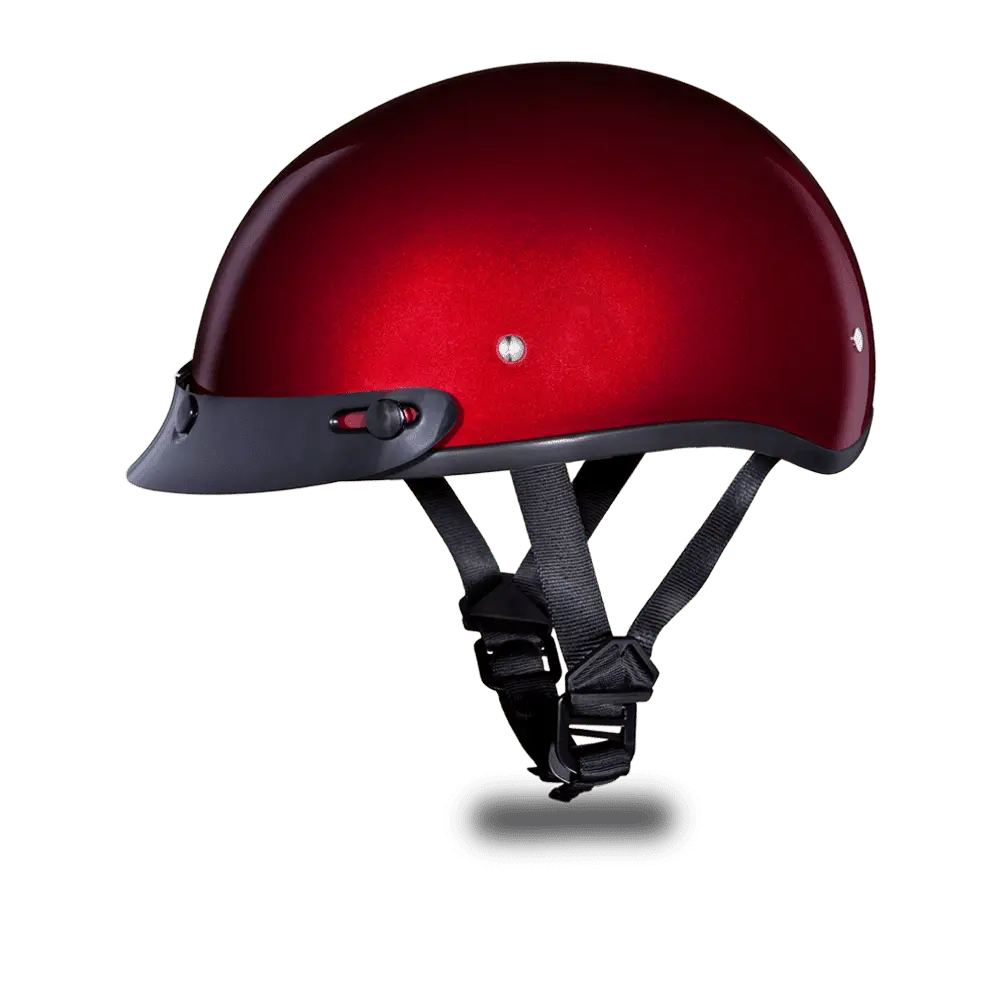 D.O.T. DAYTONA SKULL CAP- BLACK CHERRY - MGW-26371 Xs Daytona Helmets