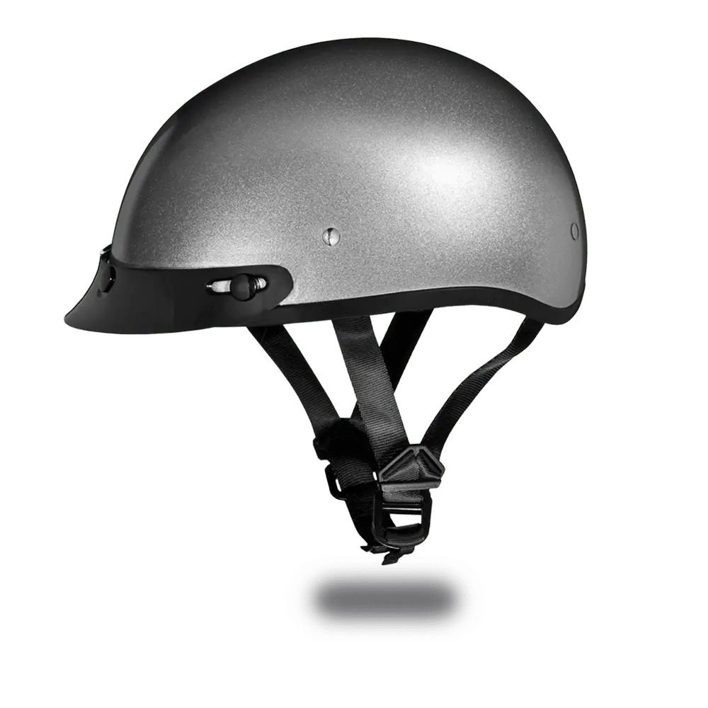 D.O.T. DAYTONA SKULL CAP- SILVER METALLIC - MGW-5037 Daytona Helmets
