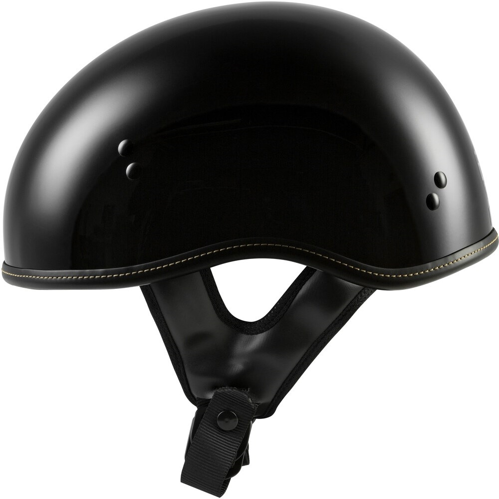 Highway 21 .357 Solid Half Helmet - Gloss Black - MGW-22638 Xs