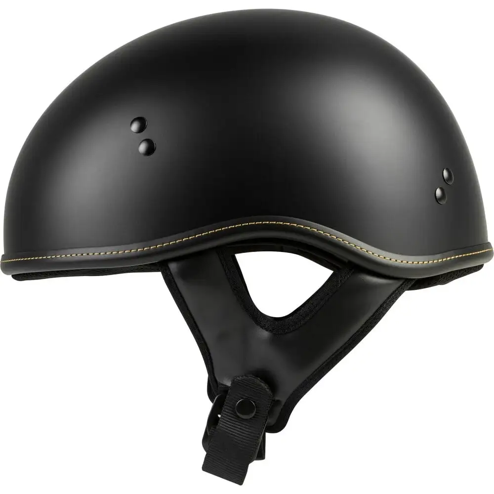 Highway 21 .357 Solid Half Helmet - Matte Black - MGW-24866 Xs