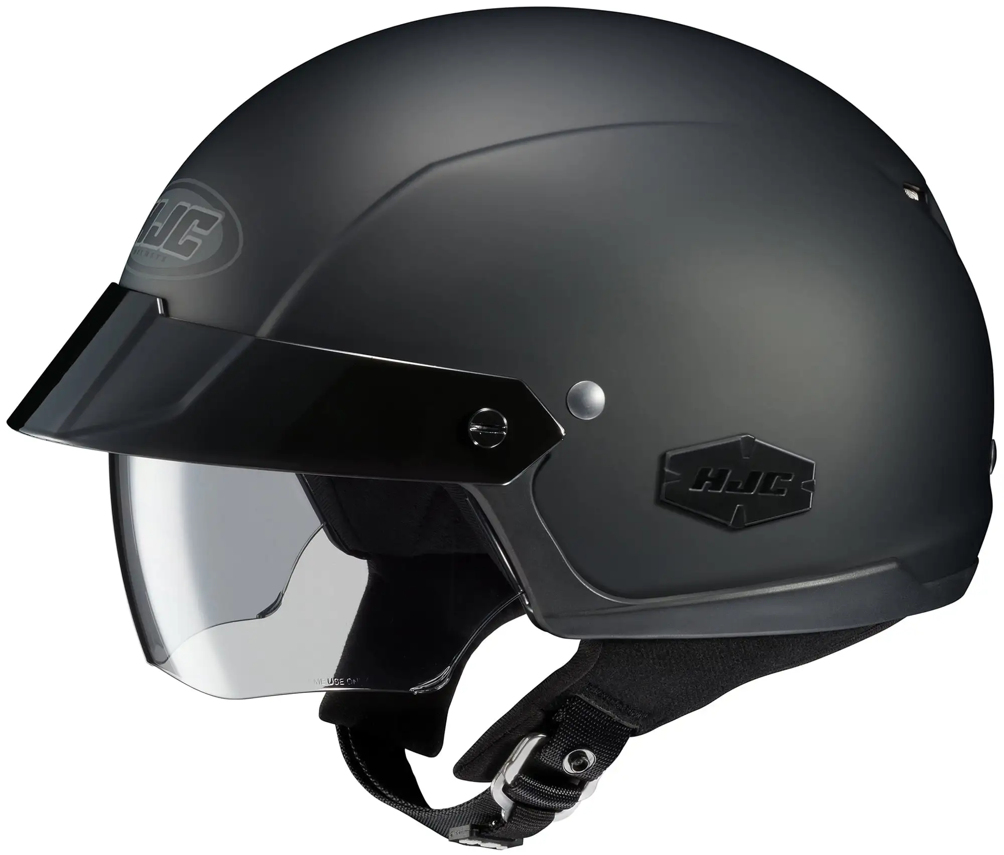 HJC IS-Cruiser Solid Motorcycle Half Helmet Matte Black LG L HJC Helmets