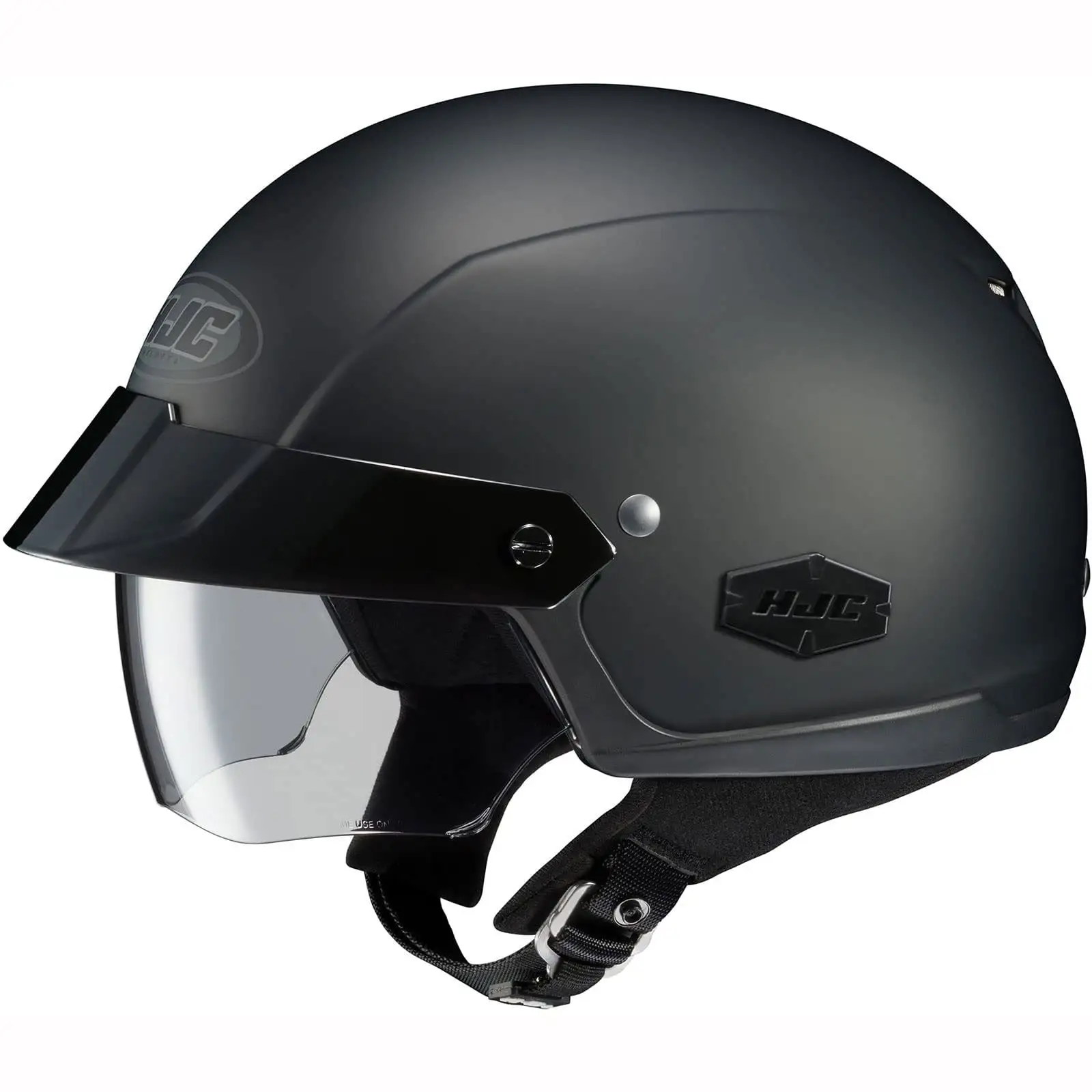 HJC IS-Cruiser Solid Motorcycle Half Helmet Matte Black SM S HJC Helmets
