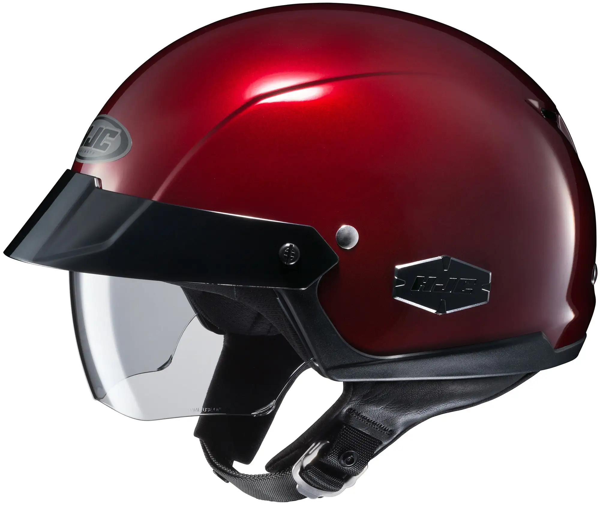 HJC IS-Cruiser Solid Motorcycle Half Helmet Wine Red XS - MGW-26259 Xl HJC Helmets