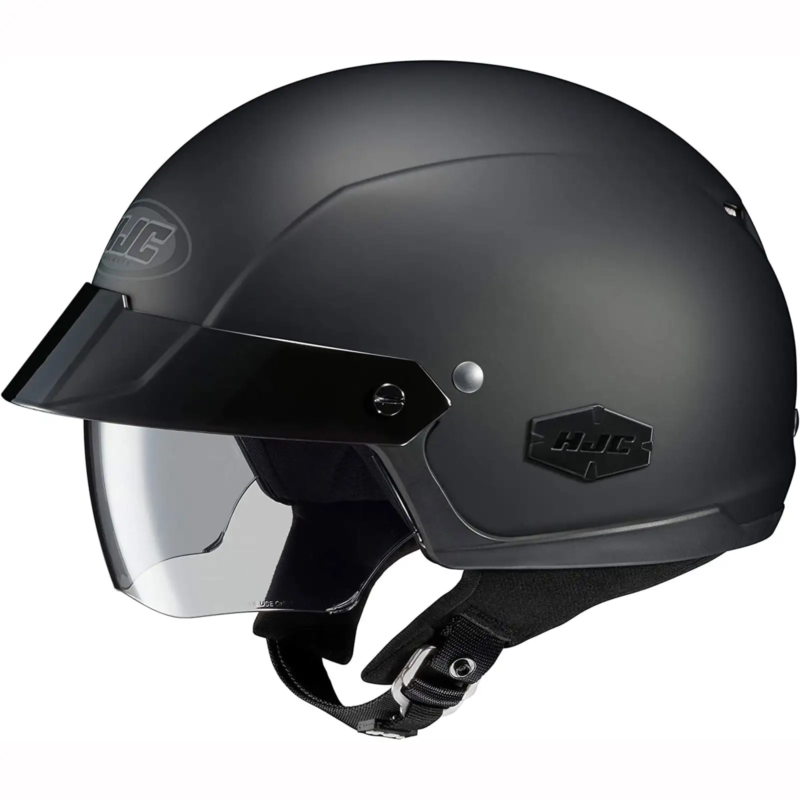 HJC IS-Cruiser Solid Motorcycle Half Helmet Matte Black XL Xl HJC Helmets
