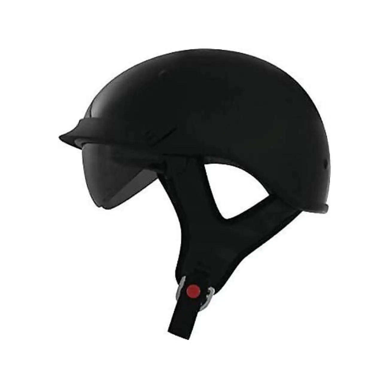 THH T-72 Motorcycle Half Helmet w/Drop Down Visor Black XS - MGW-9302 THH Helmets