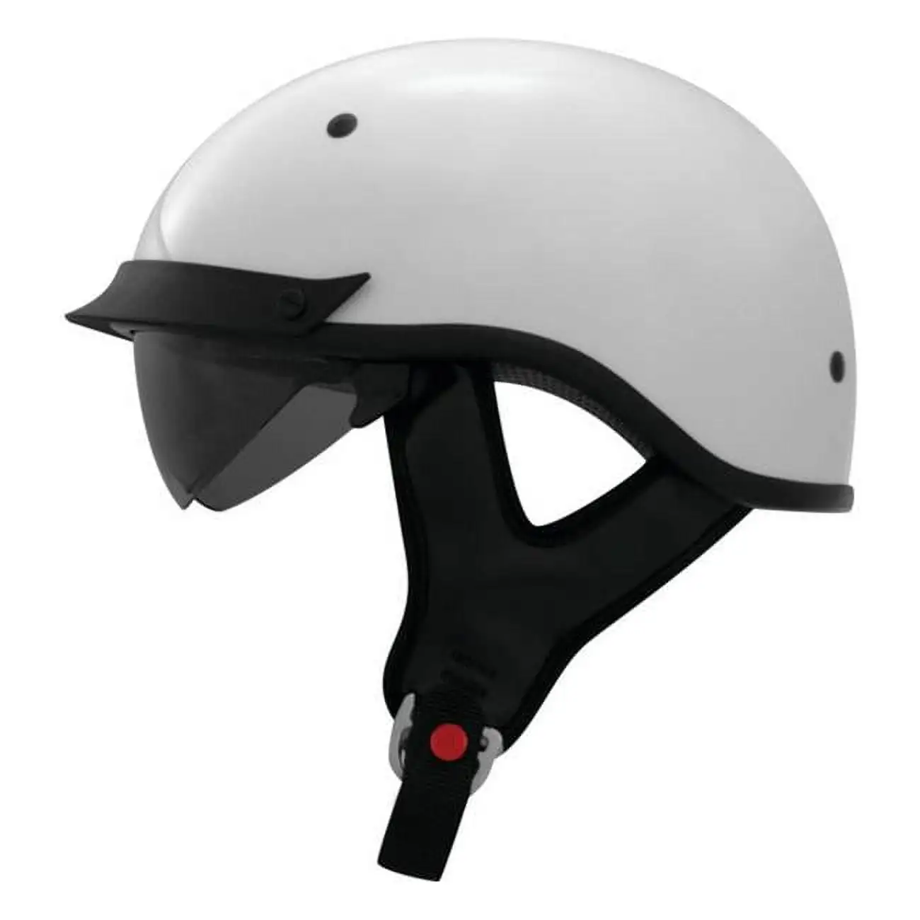 THH T-72 Open Face Motorcycle Half Helmet White SM - MGW-9348 THH Helmets