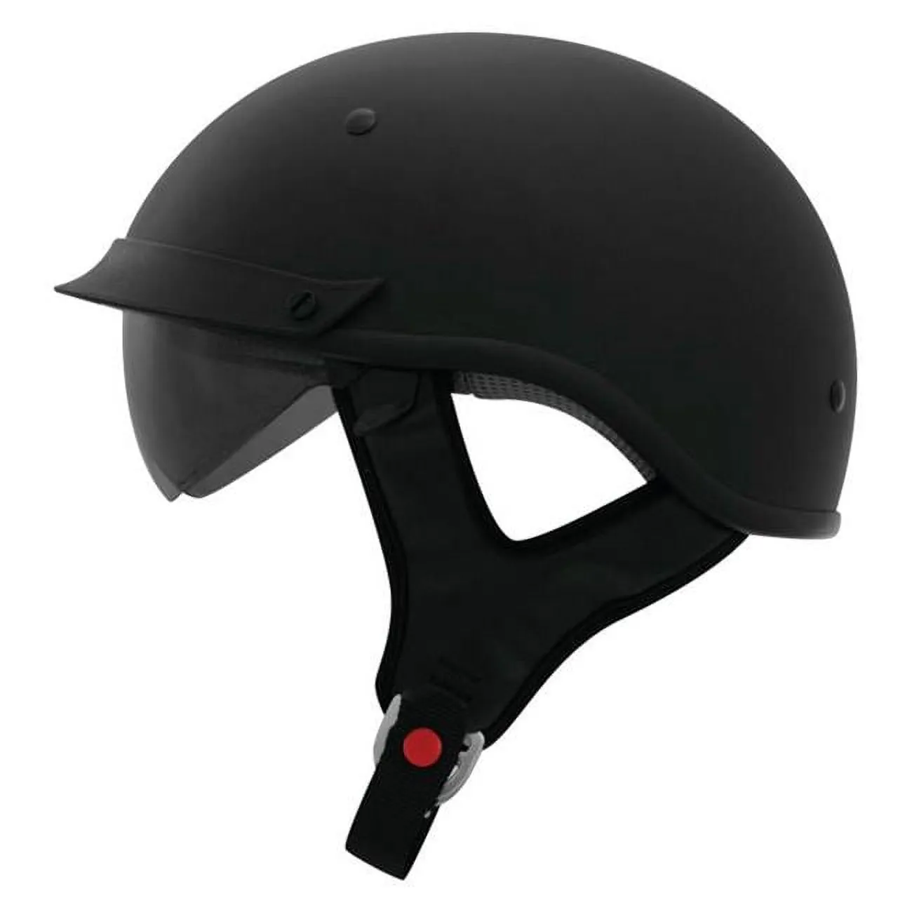 THH T-72 Open Face Motorcycle Half Helmet Matte Black SM - MGW-24542 S THH Helmets