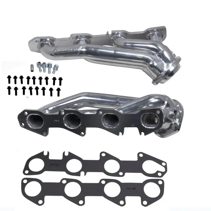 BBK 09-20 Dodge Challenger Hemi 5.7L Shorty Tuned Length Exhaust Headers Silver Ceramic