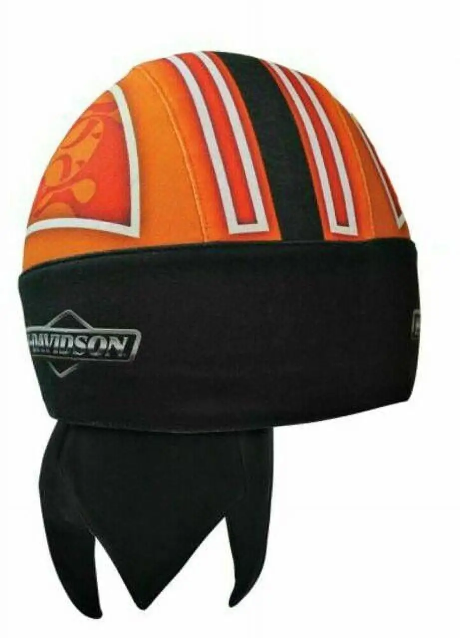 Harley-Davidson Black & Orange Flames Headwrap - HW22864