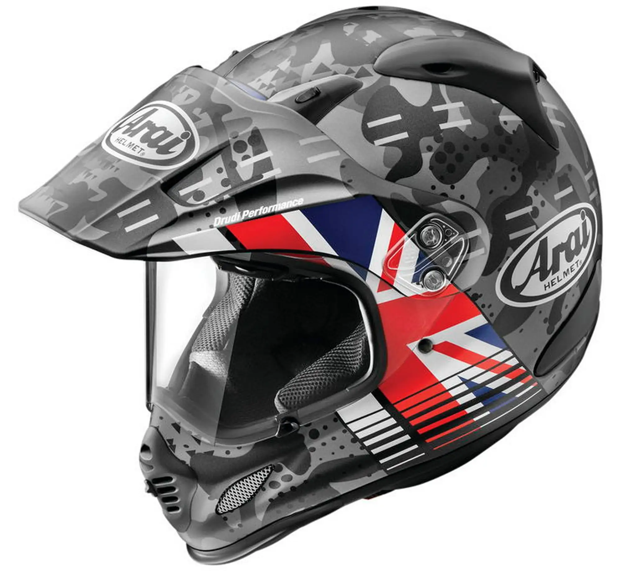 Arai XD-4 Cover UK Dual Sport Motorcycle Helmet Black Frost SM L Arai Helmet