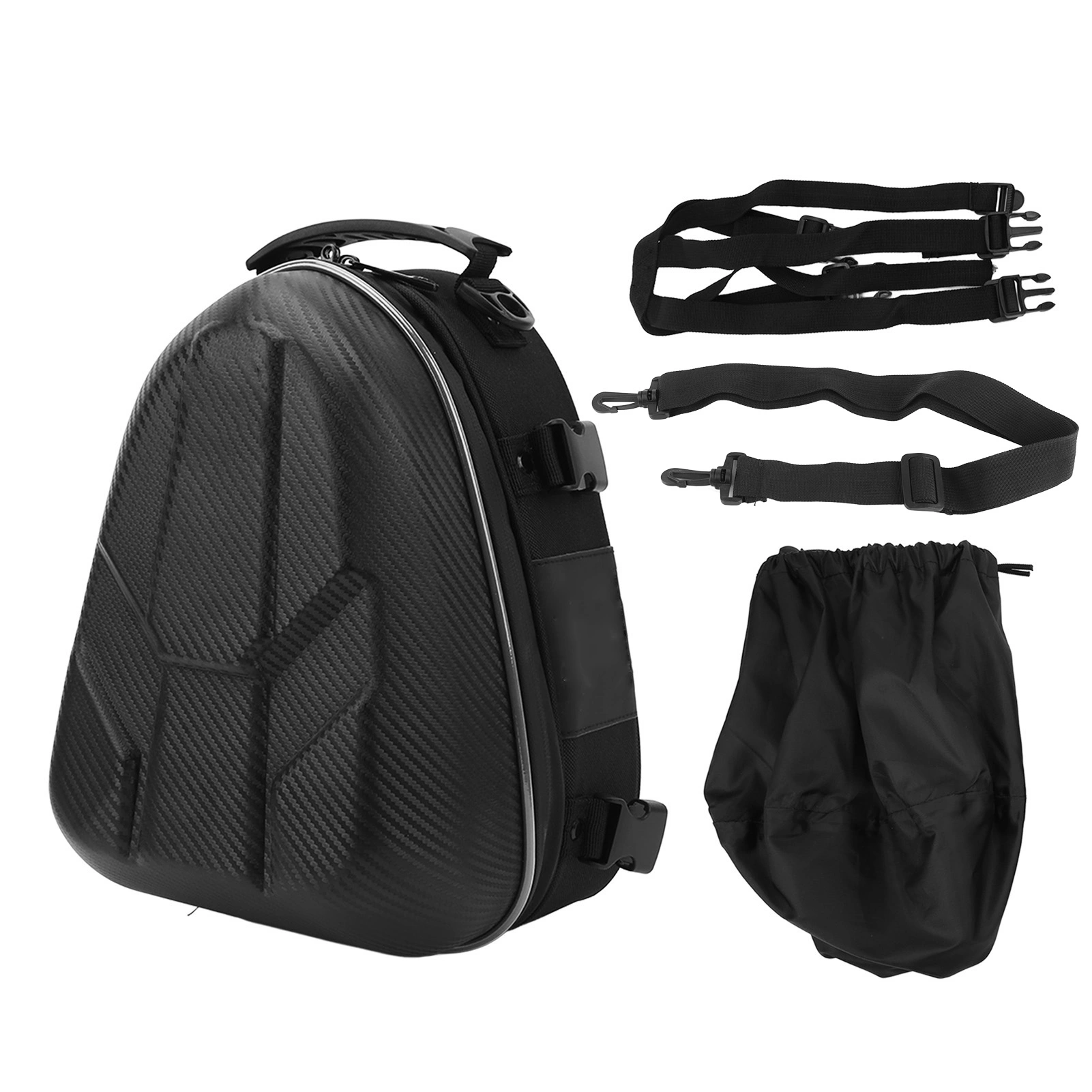 Motorcycle Helmet Bag Waterproof Hard Shell Large Capacity Expandable Bottom Reflective Strip Travel Bag Dirt Bike xinqizh...