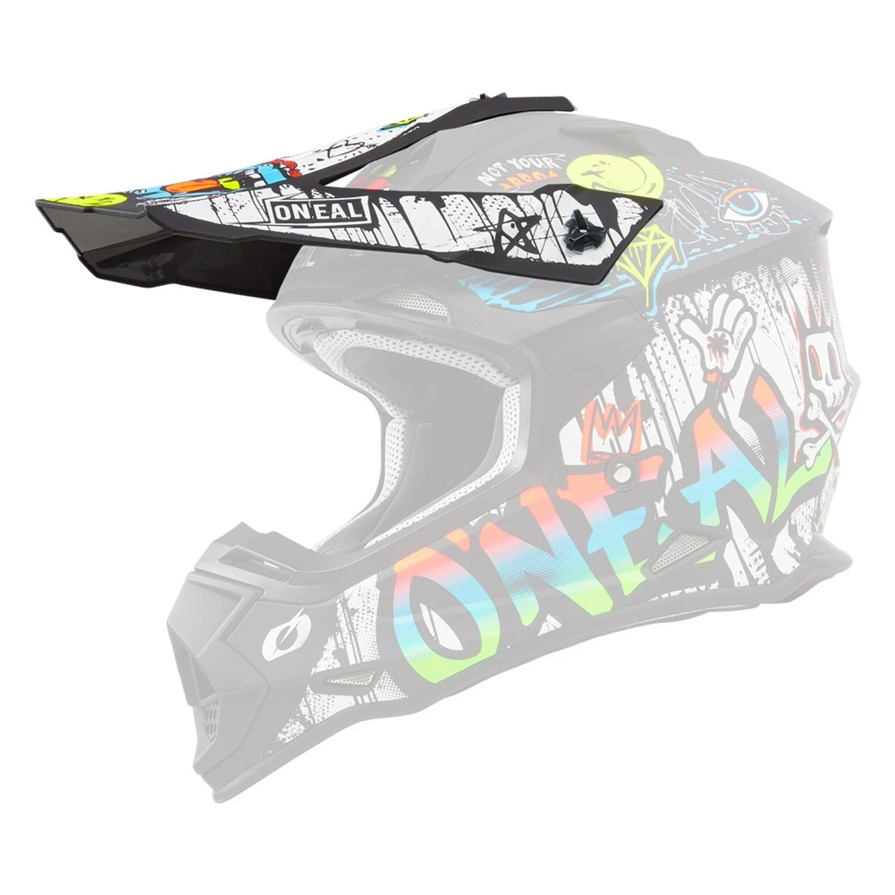 O'Neal Youth 2 Series Rancid Replacement Helmet Visor Multi 0200-090