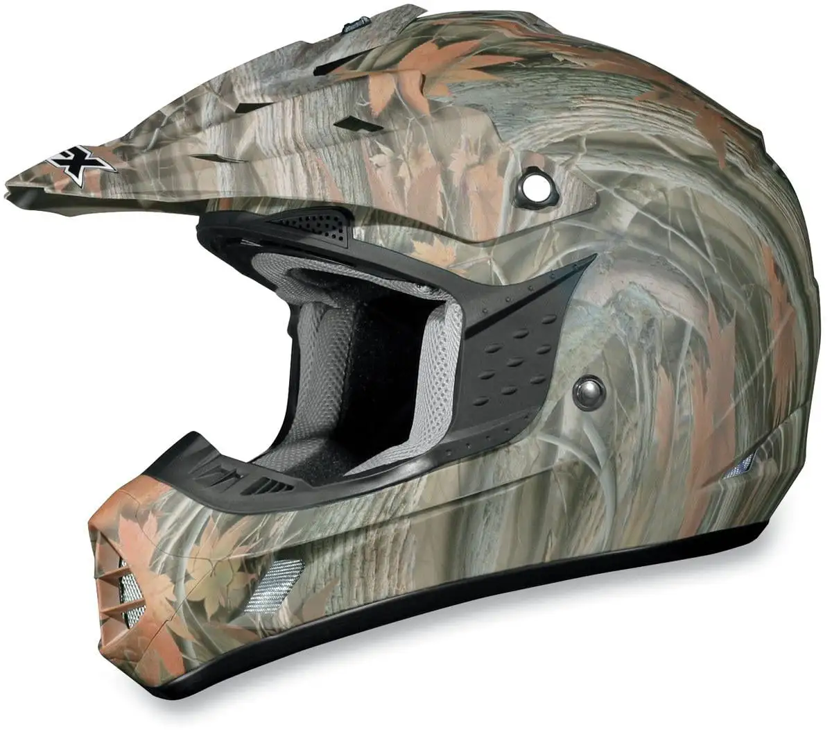 AFX FX-17 Camo Helmet Flat Wood (X-Large. Brown Flat Wood) Xs