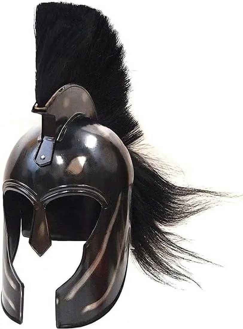Trojan Helmet - Achilles - Steel Black Crest - MGW-9455 Thor Instruments