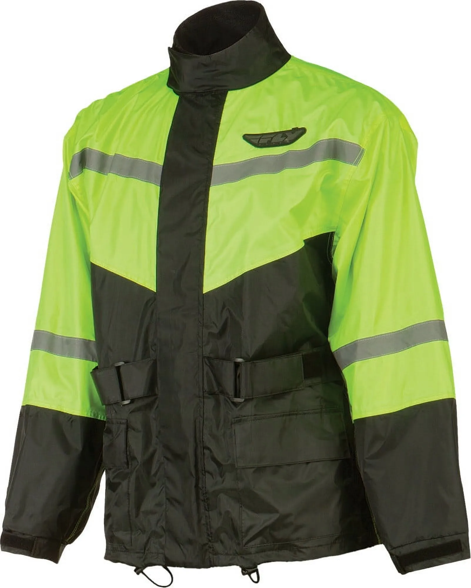 Fly Racing 2-PC Rainsuit (X-Large. Black/Hi-Vis) - MGW-6357