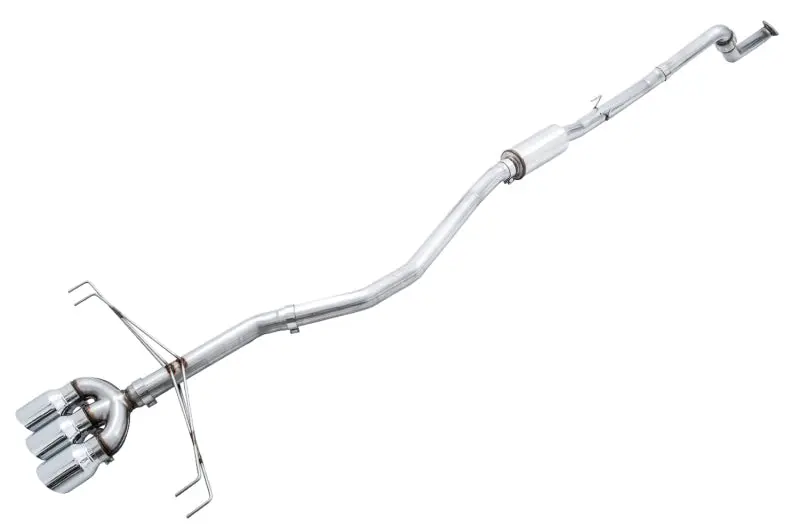 AWE Tuning 2017+ Honda Civic Type R Track Edition Exhaust Front Pipe Triple Chrome Silver Tips