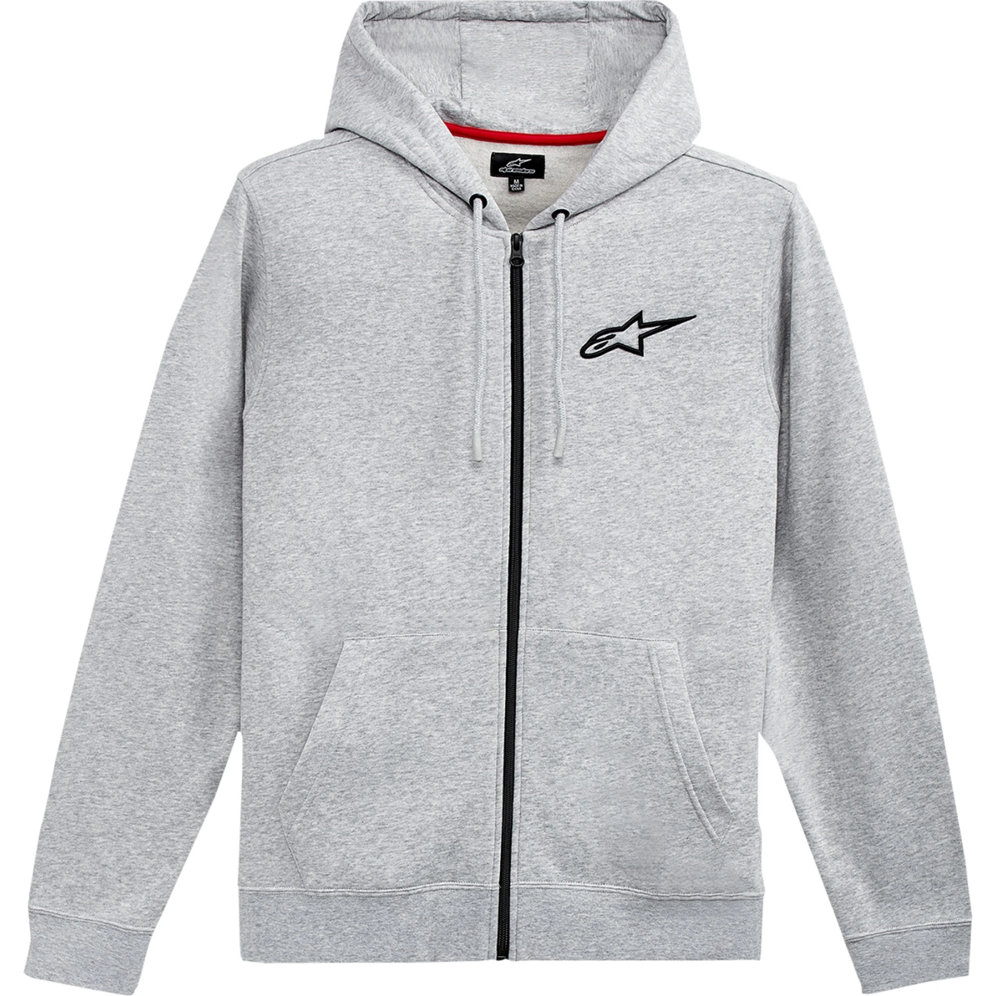 Alpinestars Ageless Chest Mens Zip Up Hoody Gray XL - MGW-11298 L