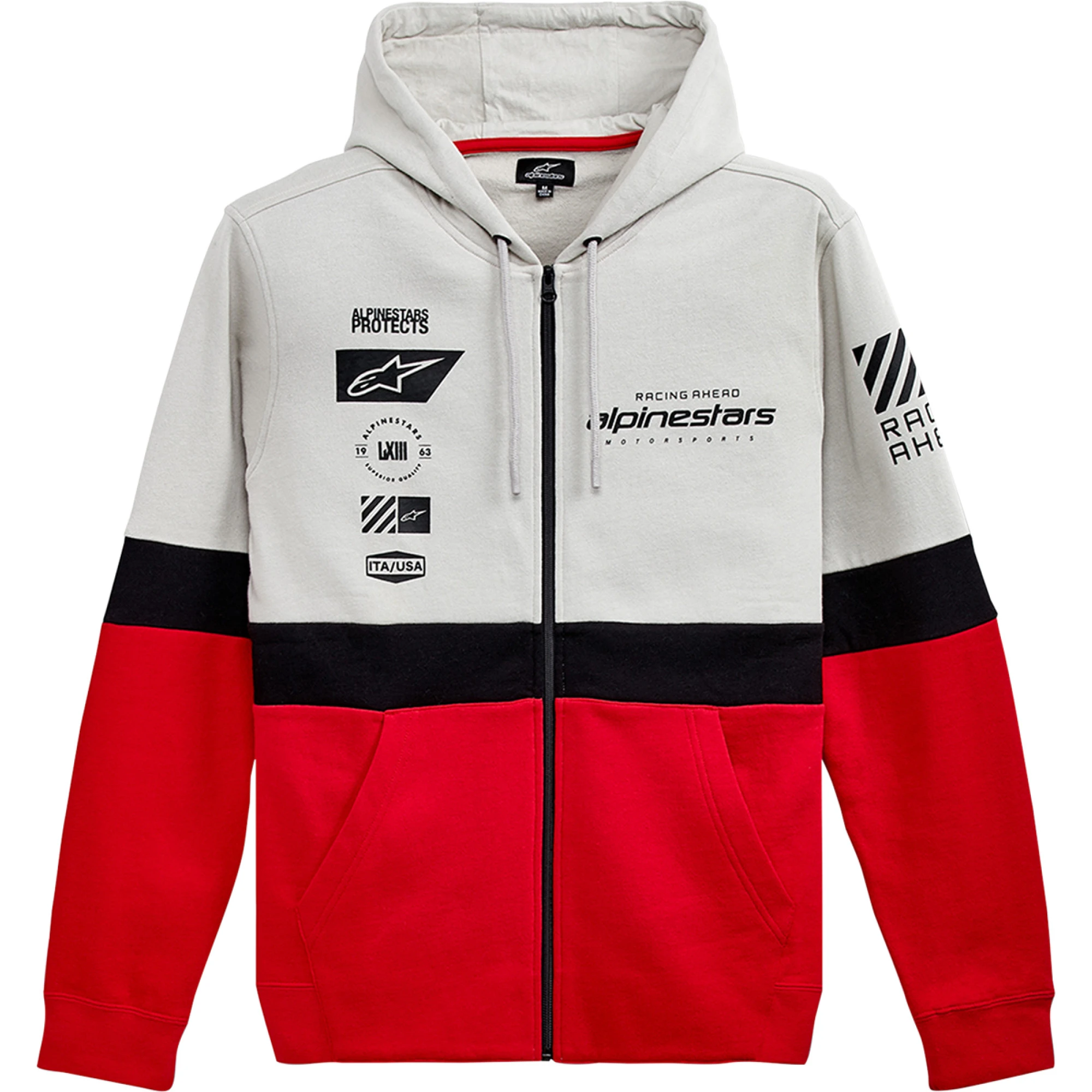 Alpinestars Position Mens Zip Up Hoody Red/Black XL - MGW-11300 L