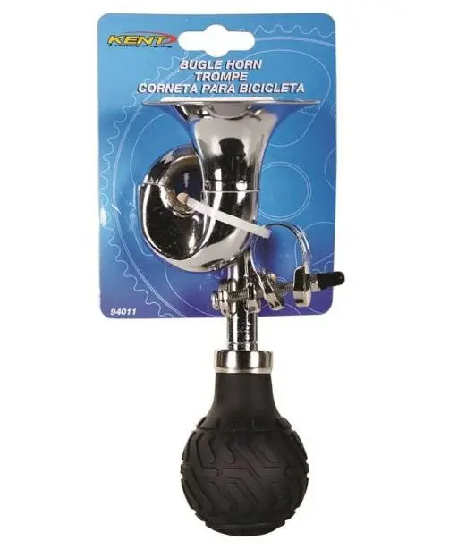 Kent 67116 Chrome Plated Black Bugle Horn Boats and Trucks