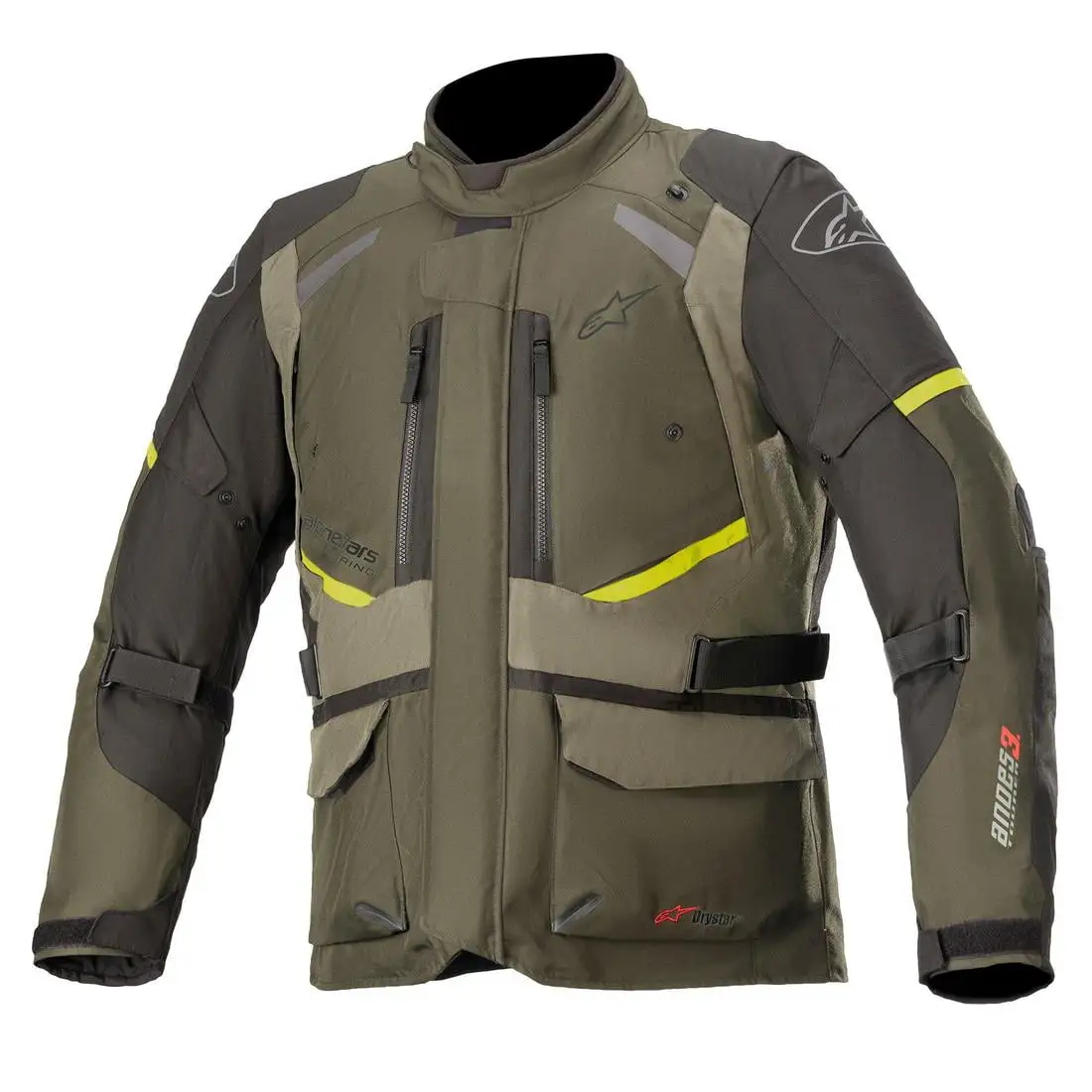 Alpinestars Andes V3 Mens Drystar Motorcycle Jacket Forest/Military Green XL M