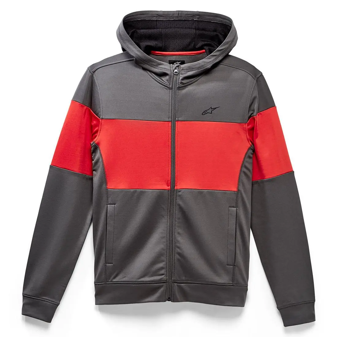 Alpinestars Justify Mens Mid Layer Jacket Charcoal/Red LG - MGW-17041 L