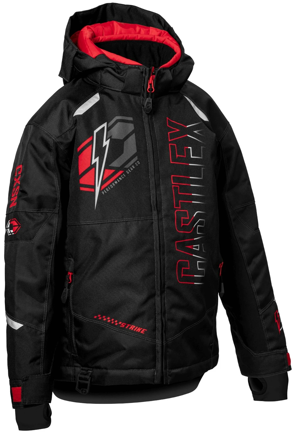 Castle X Strike G5 Youth Snow Jacket Black/Red XL - MGW-17735 L