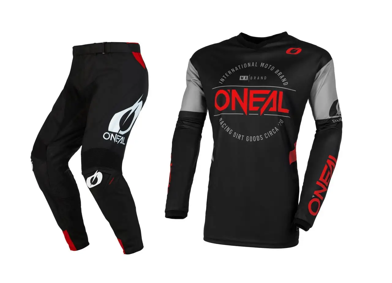 Oneal 2023 ELEMENT Brand Offroad Jersey Mayhem Pant Combo Black/Red (Large / 38) Medium O'neal
