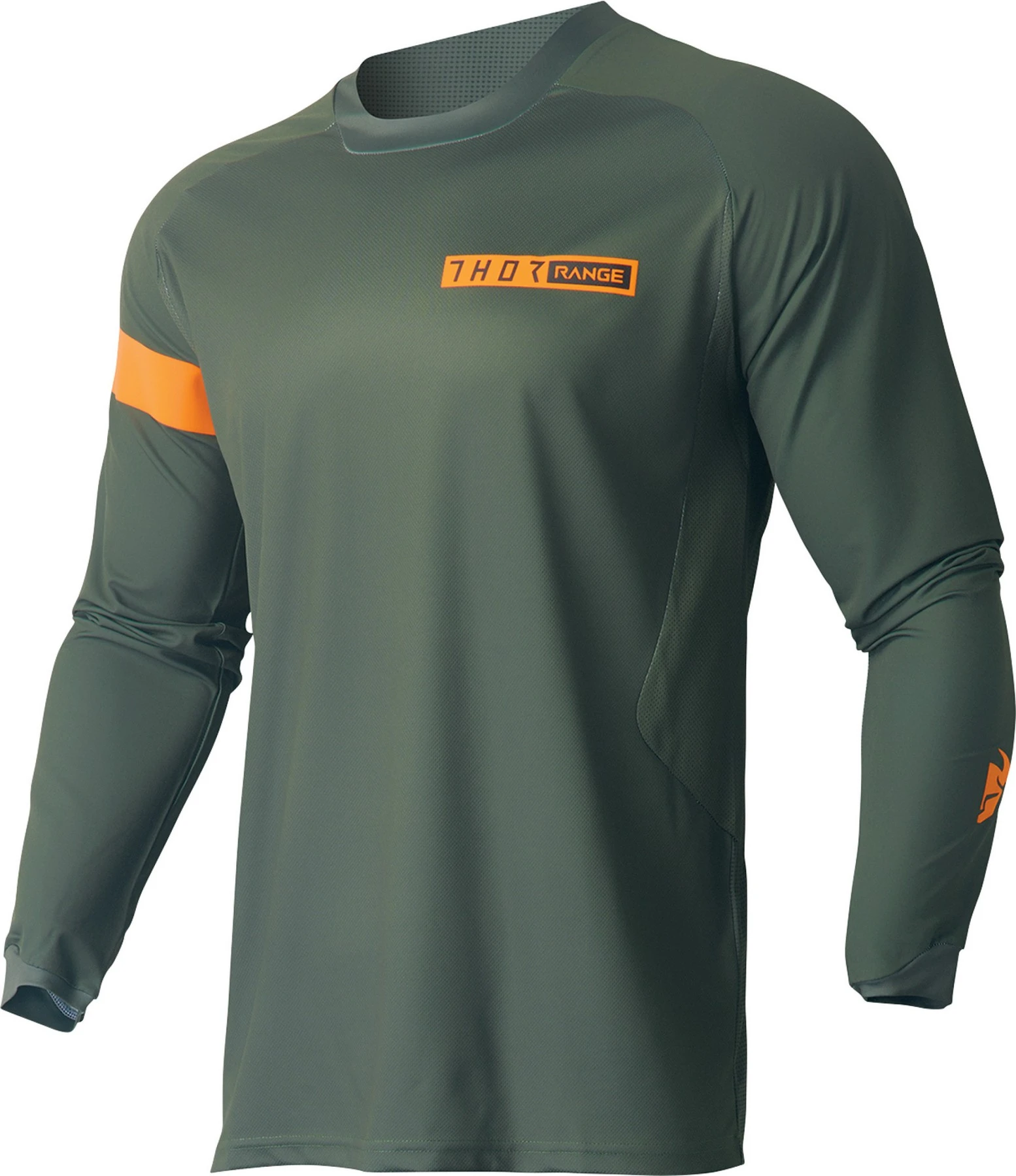 Thor Range Mens MX Offroad Jersey Army/Orange XL - MGW-24941 3xl