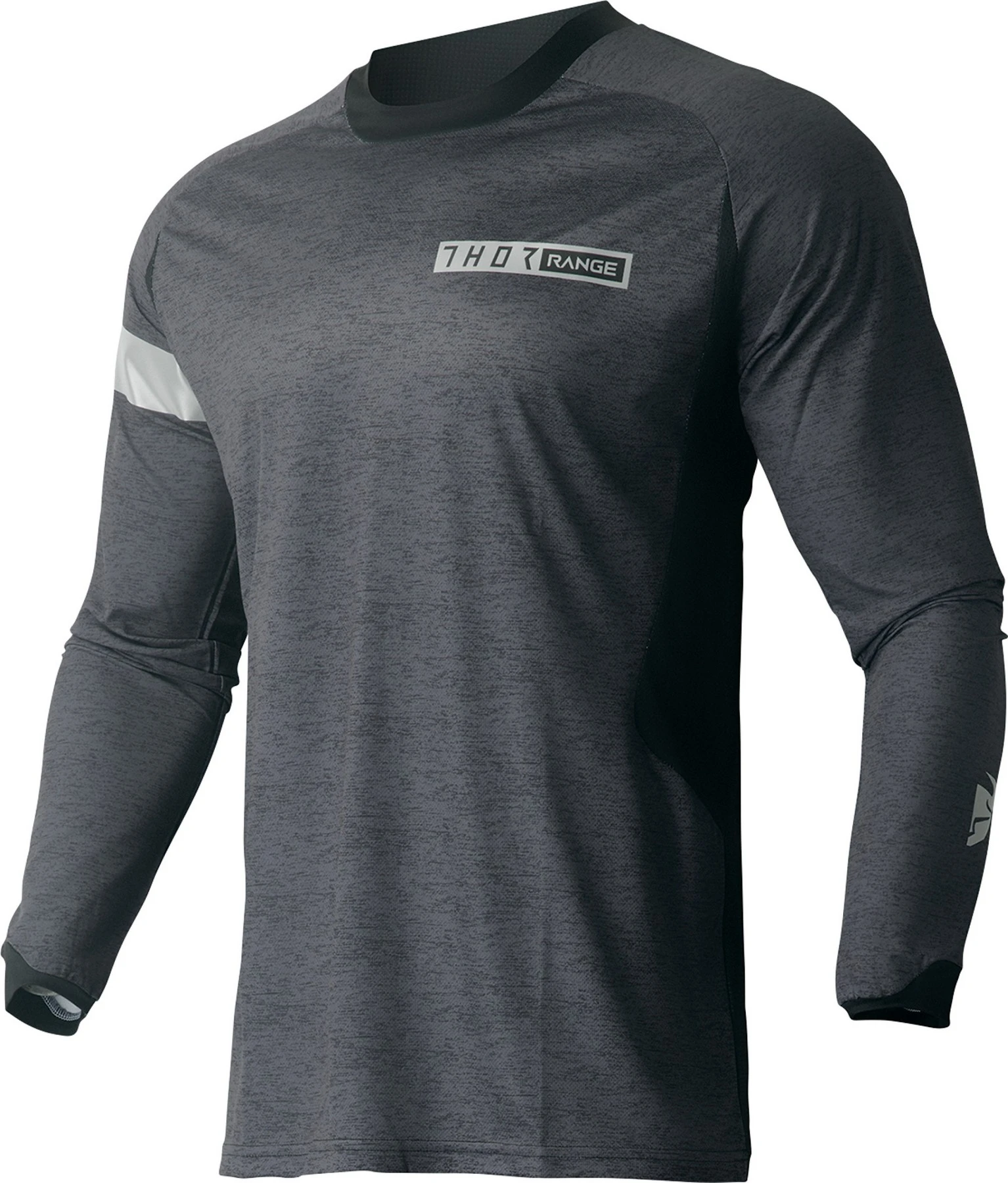 Thor Range Mens MX Offroad Jersey Black/Heather SM - MGW-24942 3xl