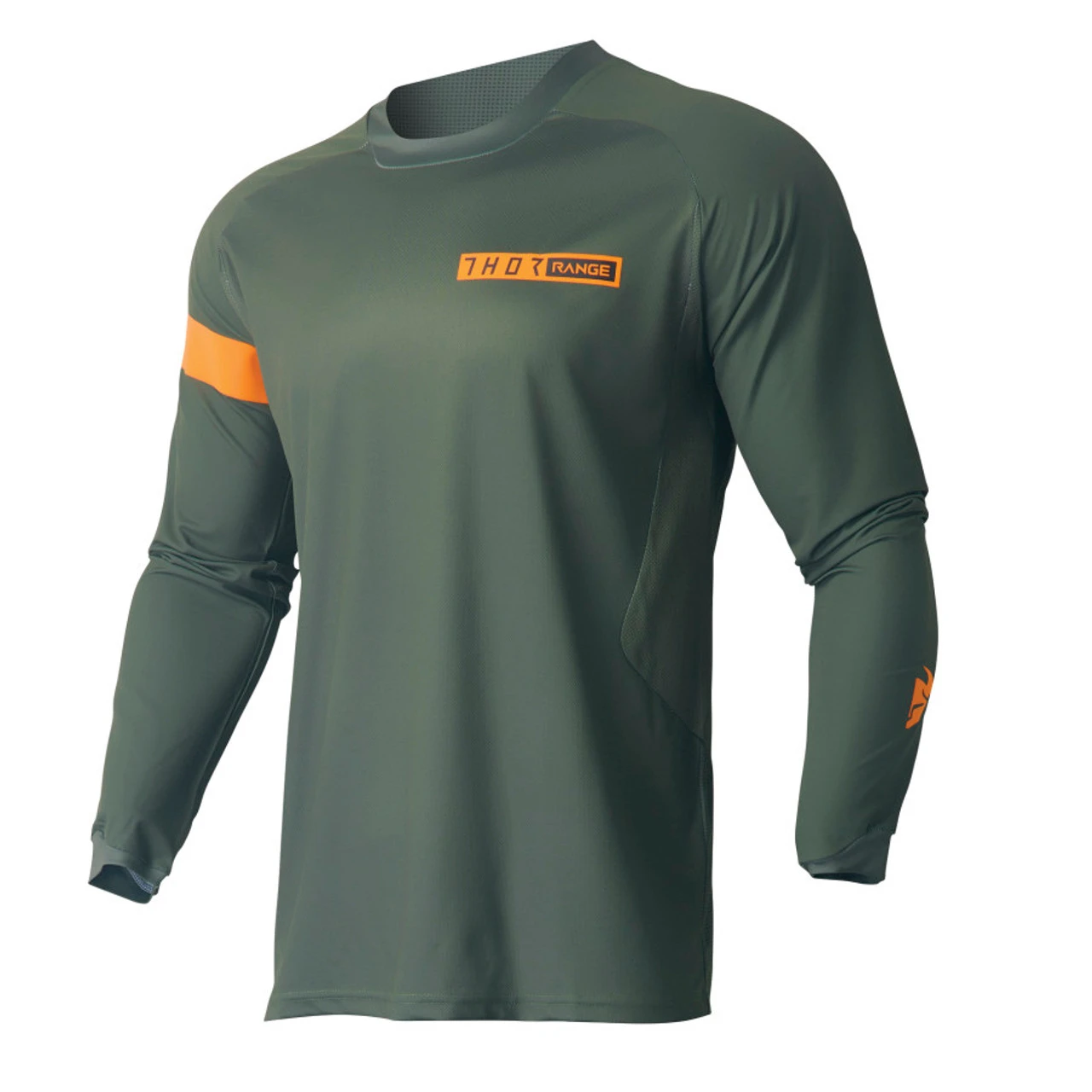 Thor Range Offroad Jersey - Army/Orange - Small - MGW-24937 S
