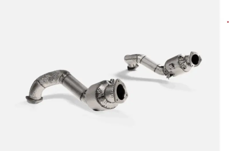 Akrapovic Link Pipe Set 2022+ Porsche 718 Cayman GT4 RS Titanium Exhaust System