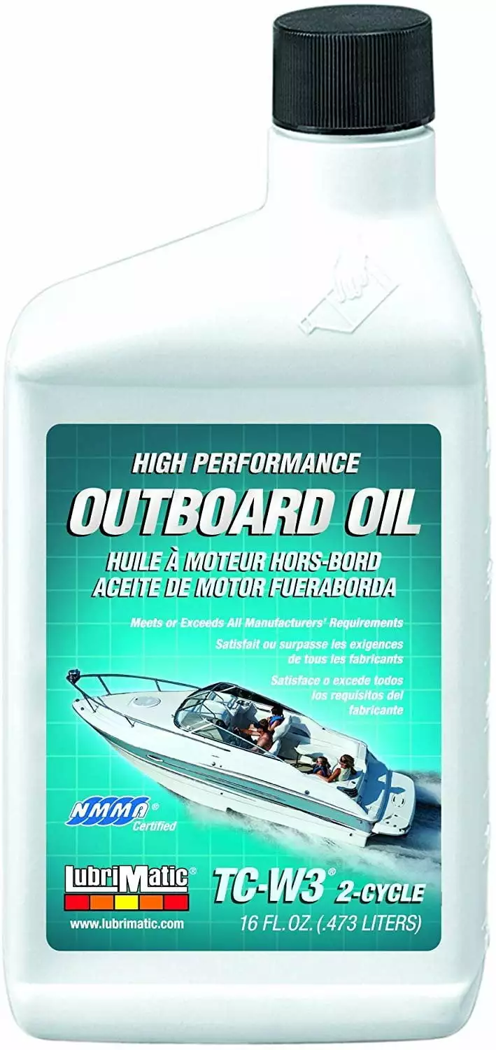 LubriMatic 11590 TC-W3 2-Cycle Ashless Engine Oil Outboard Motors. 16 oz. Bottle