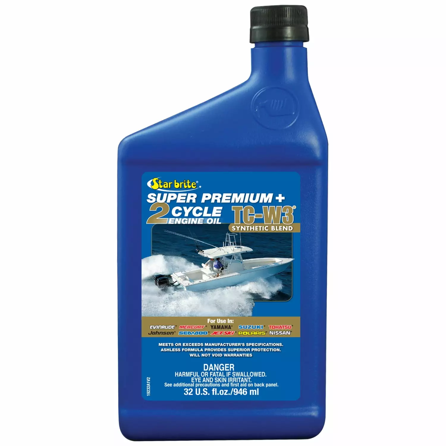 STAR BRITE Super Luxury 2-Cycle Engine Oil TC-W3 - 32 OZ