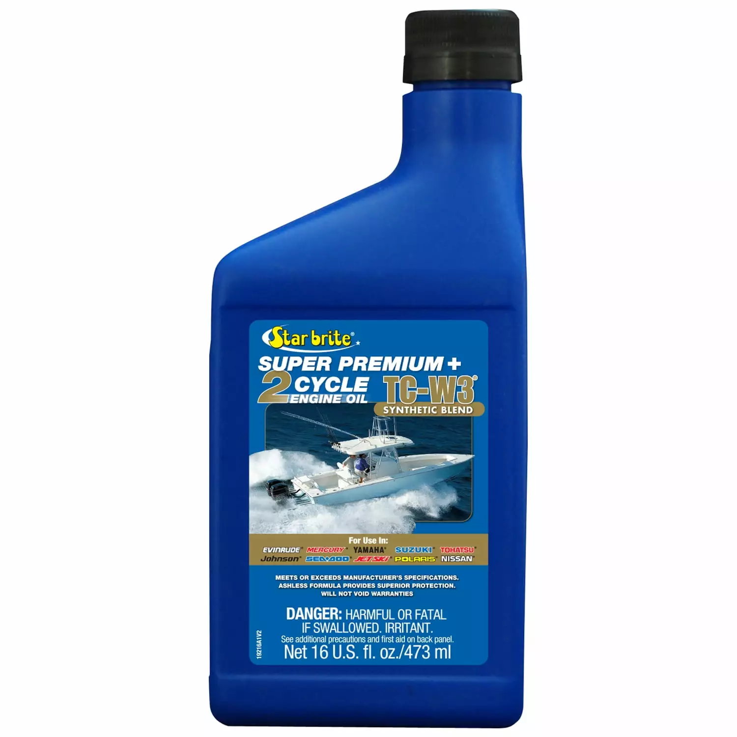STAR BRITE Super Luxury 2-Cycle Engine Oil TC-W3 - 16 OZ