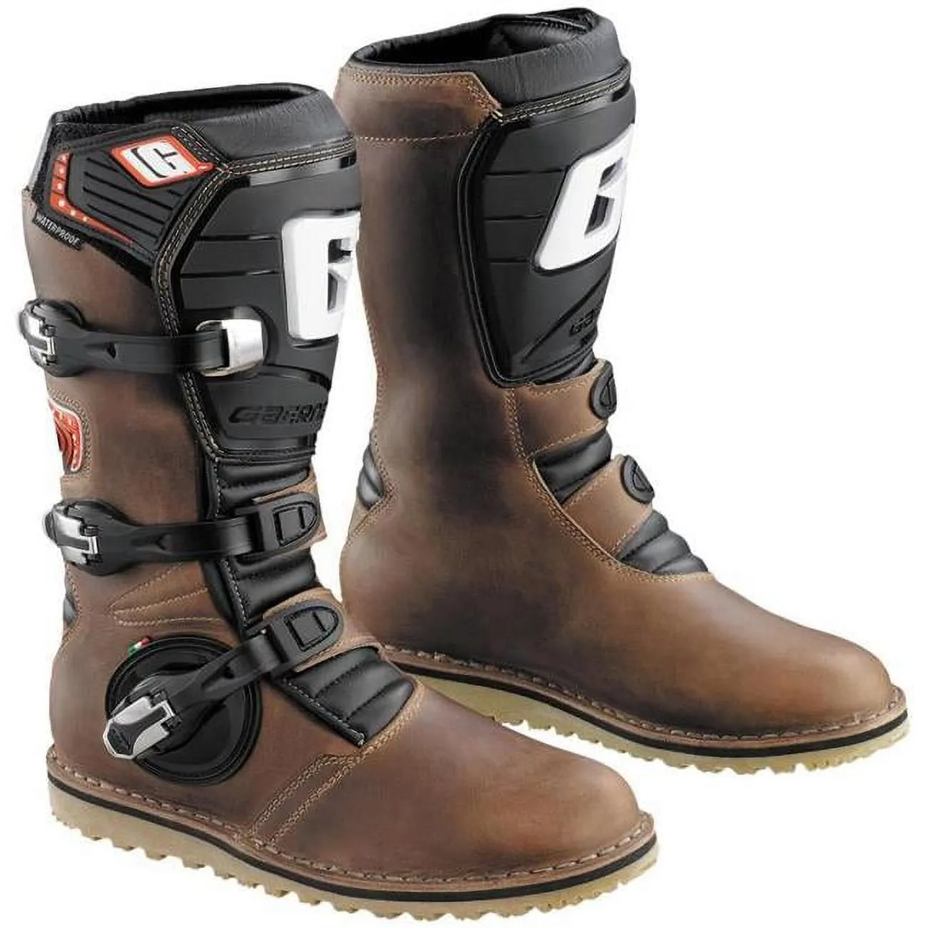 Gaerne Balance Oiled Leather Mens MX Offroad Boots Brown 13 USA 3